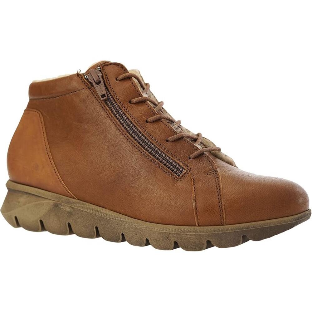 Cloud Womens Maya Booties EU 41 US 9.5-10 Brown Leather Wool Lining NIB